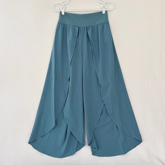 Halara Pants Womens Medium Breezeful High Waist Palazzo Flowy Wide Leg Blue NWT - Picture 2 of 10